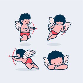 小天使可爱情人节浪漫