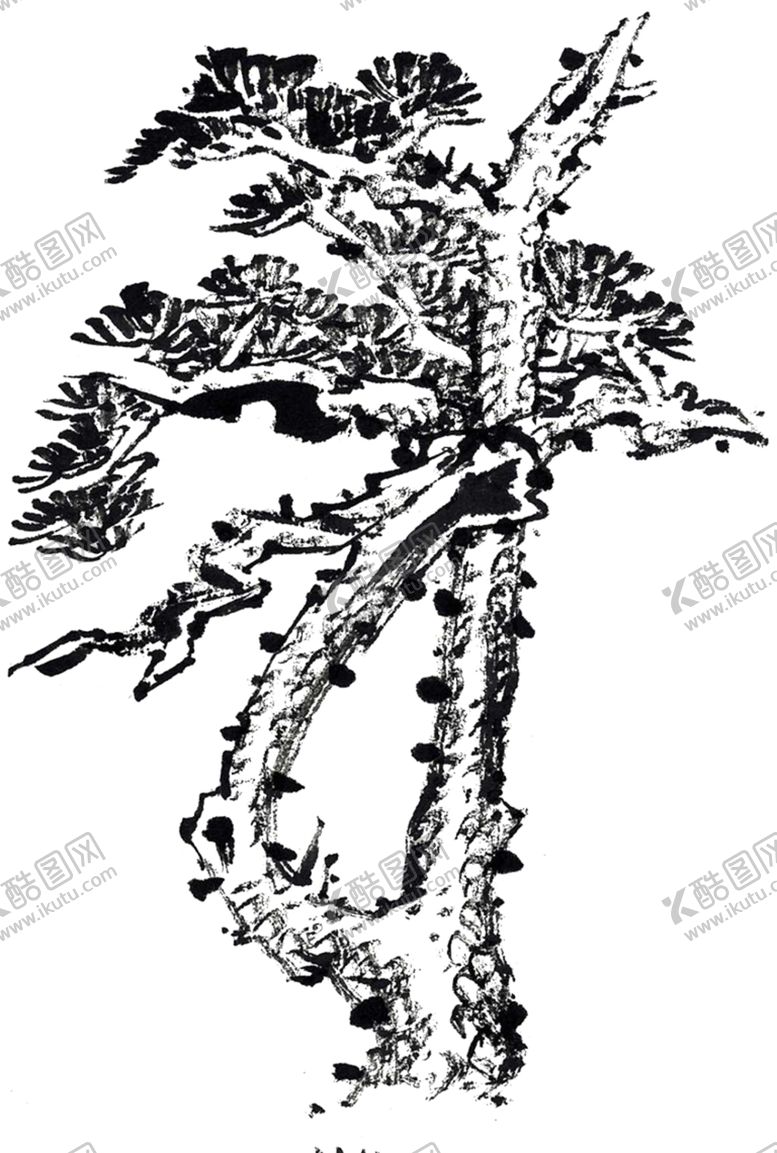 编号：99198505061833265248【酷图网】源文件下载-水墨中国风迎客松