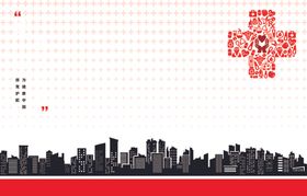 红十字会城市公益宣传图