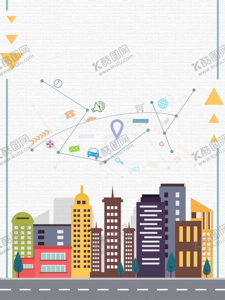 编号：94266507130058465629【酷图网】源文件下载-手绘互联网城市科技