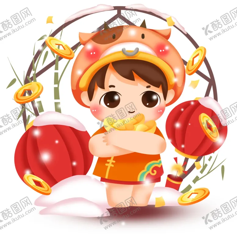 编号：28766806240635046624【酷图网】源文件下载-2021金牛送福牛年