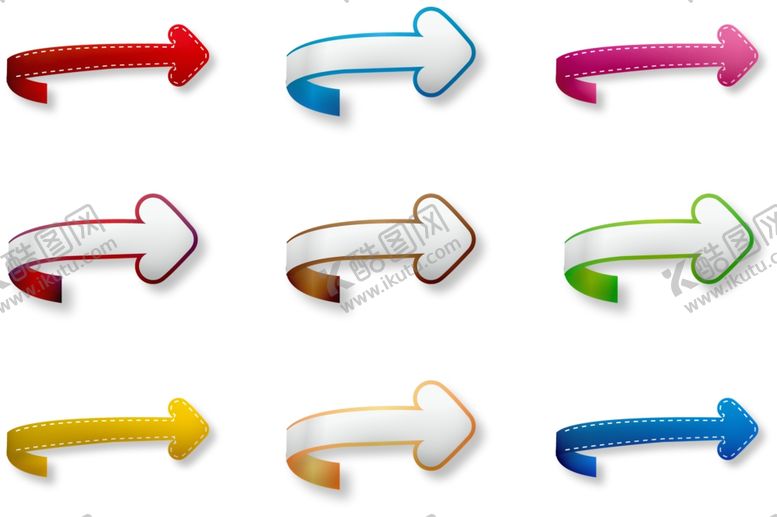 编号：52025906261937389759【酷图网】源文件下载-创意箭头图标