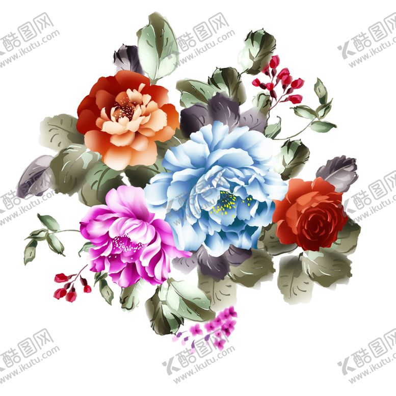 编号：30590105100814368618【酷图网】源文件下载-手绘花