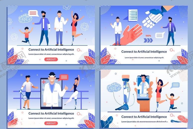 编号：42806710081311345020【酷图网】源文件下载-残疾人插画