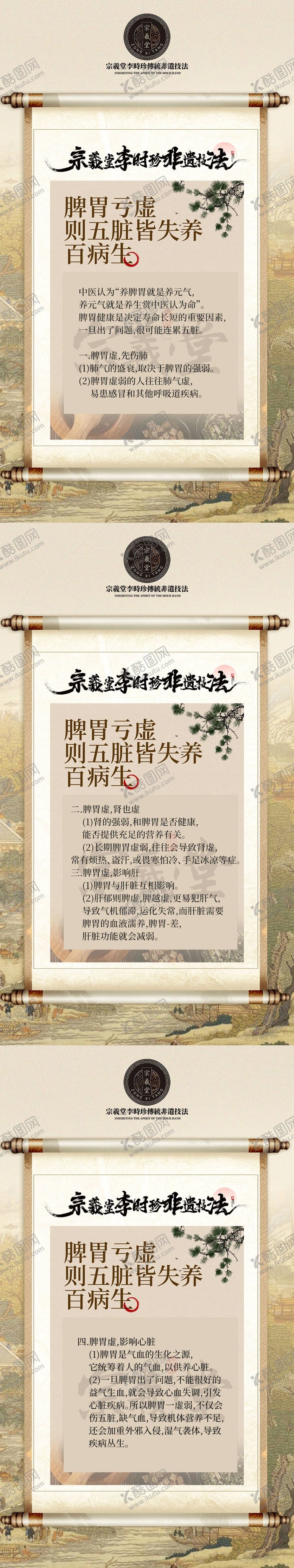 编号：57239208181605315485【酷图网】源文件下载-中医脾胃亏虚知识分享海报