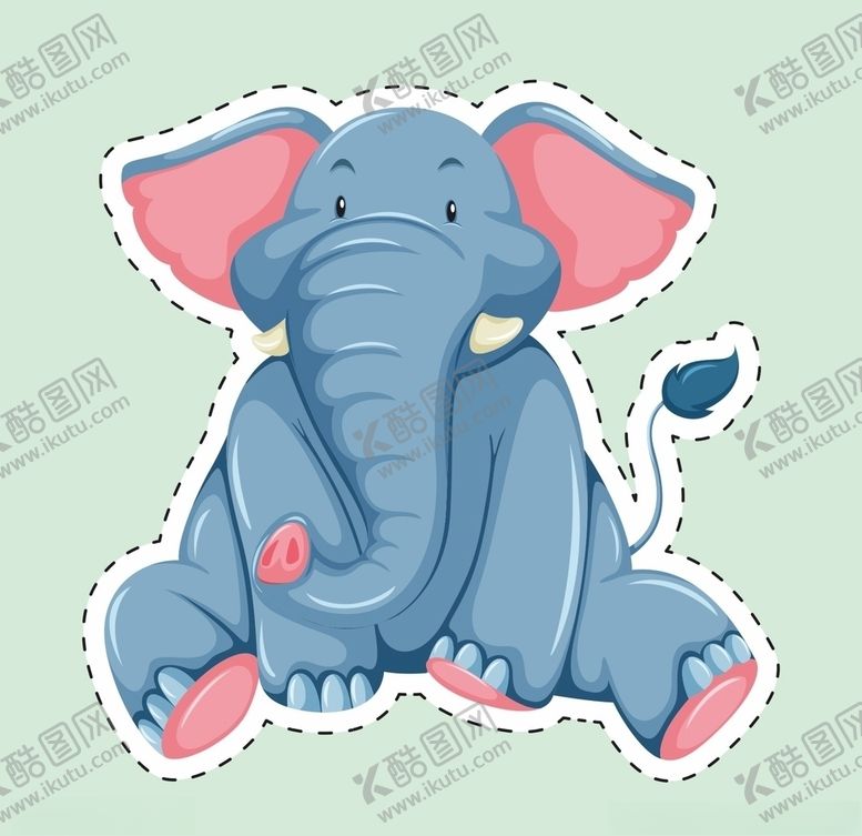 编号：50343309150740002878【酷图网】源文件下载-卡通大象