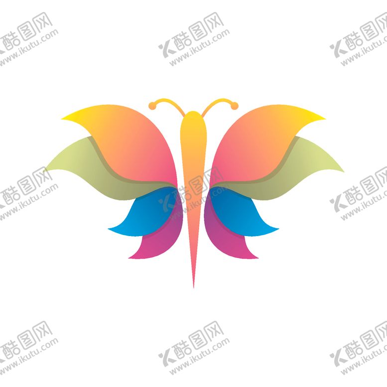 编号：65803210250233003932【酷图网】源文件下载-蝴蝶logo