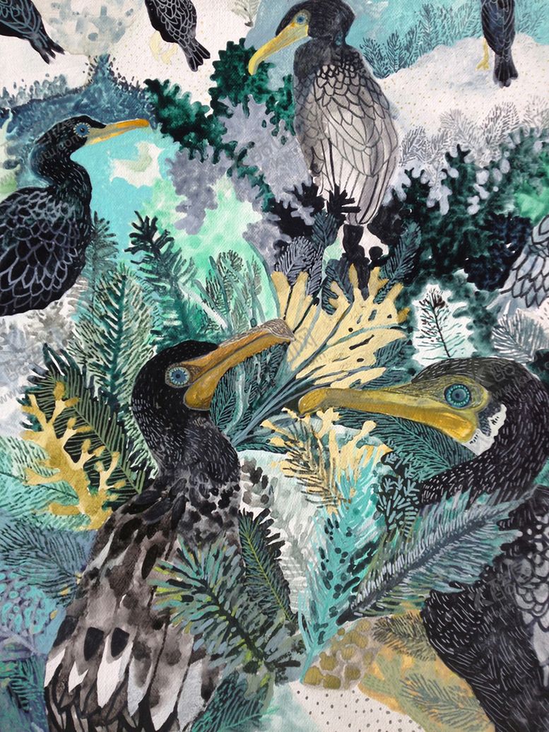 编号：66135509272116165211【酷图网】源文件下载-北欧风格淡色水彩画