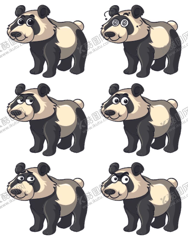 编号：89879809200620257418【酷图网】源文件下载-卡通动物表情