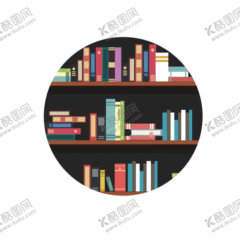 编号：20781607031629237976【酷图网】源文件下载-卡通书架