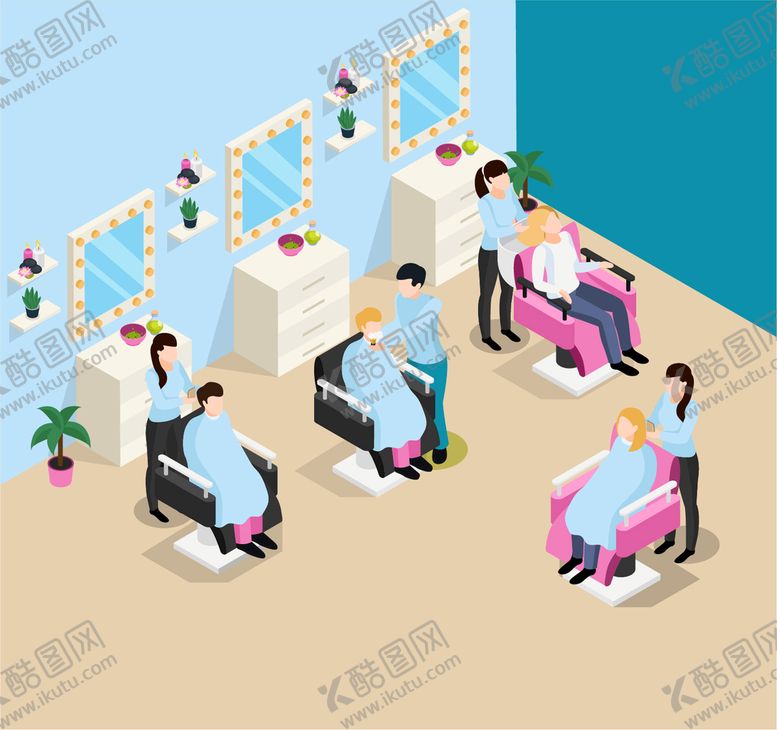 编号：12937809282359073416【酷图网】源文件下载-理发店
