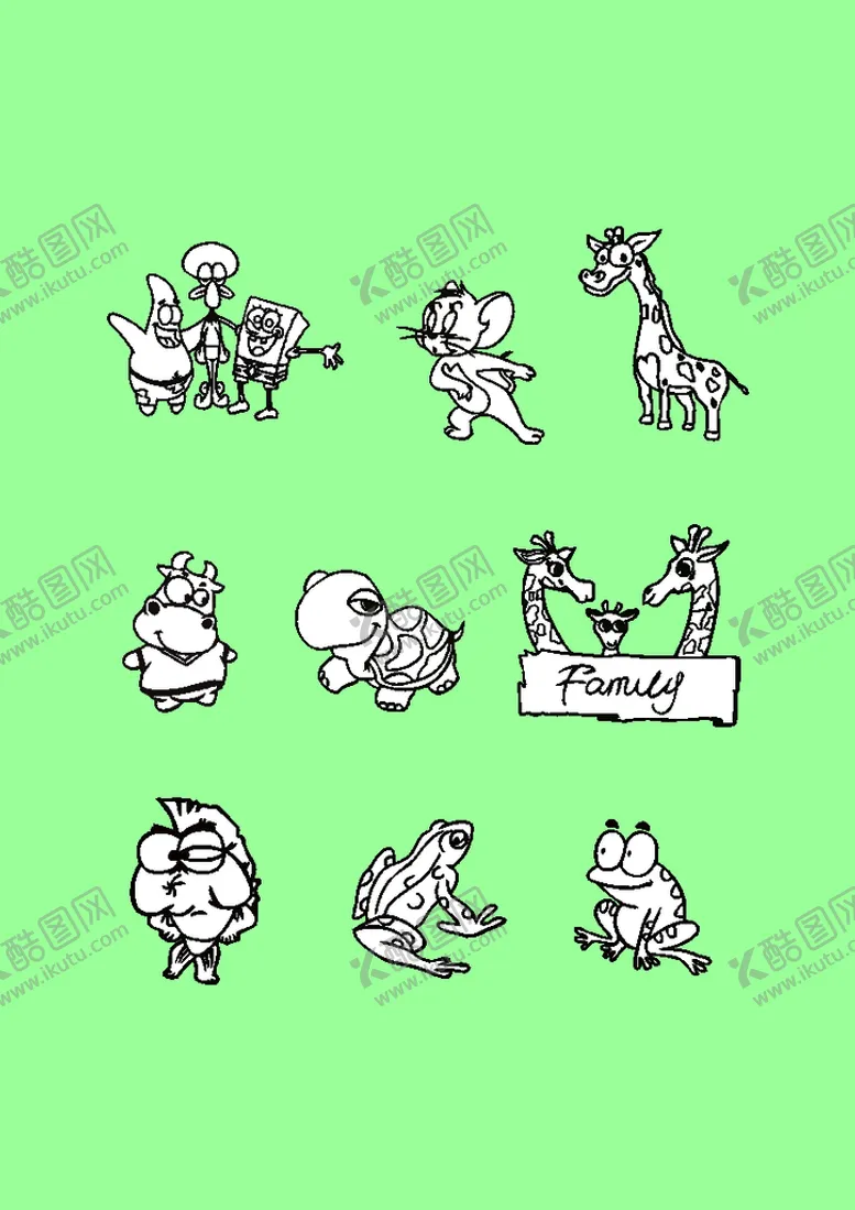 编号：64878001310417385116【酷图网】源文件下载-简笔画卡通画