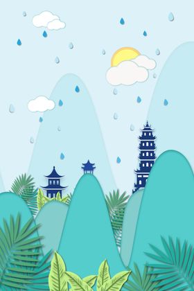 中国风背景古学校文艺
