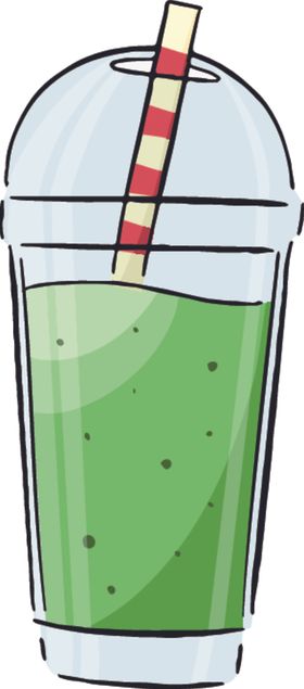 抹茶相关绿色矢量图卡通