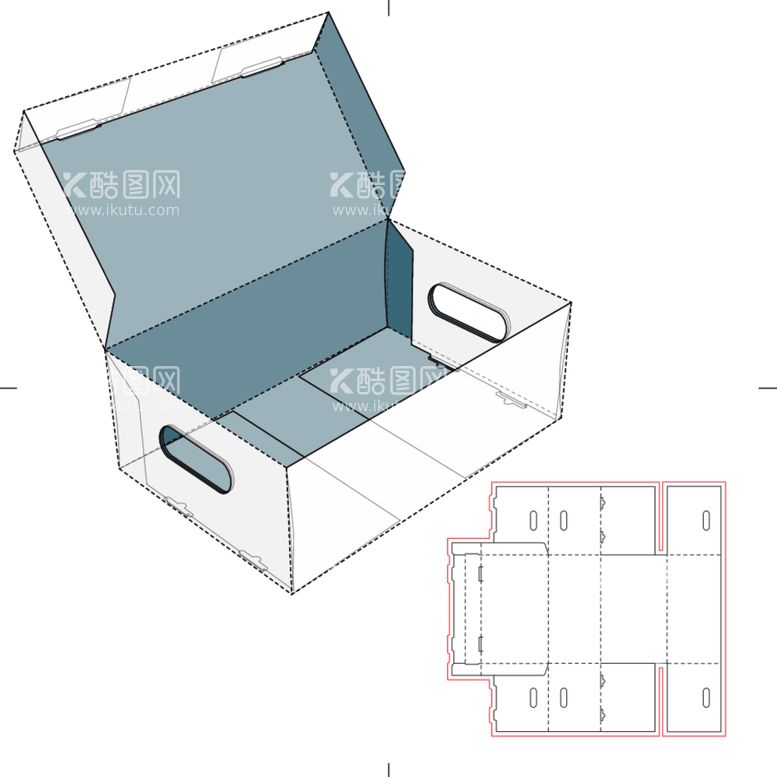 编号：27478512151853207771【酷图网】源文件下载-包装盒立体展开图