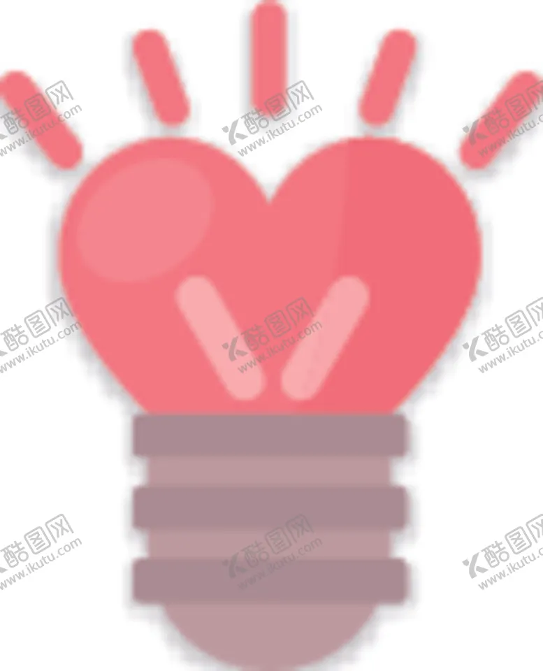 编号：28613507091104394603【酷图网】源文件下载-爱心灯泡