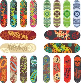 滑板创意图案