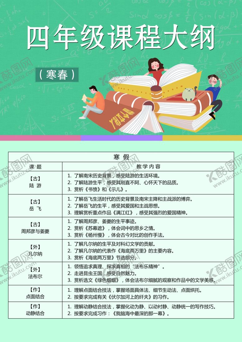 编号：60583710021655544164【酷图网】源文件下载-课程大纲