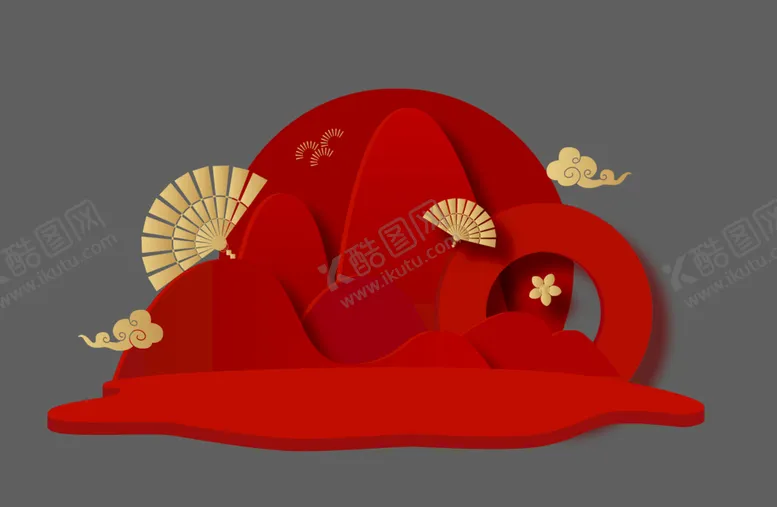编号：92176009200727501264【酷图网】源文件下载-红色山