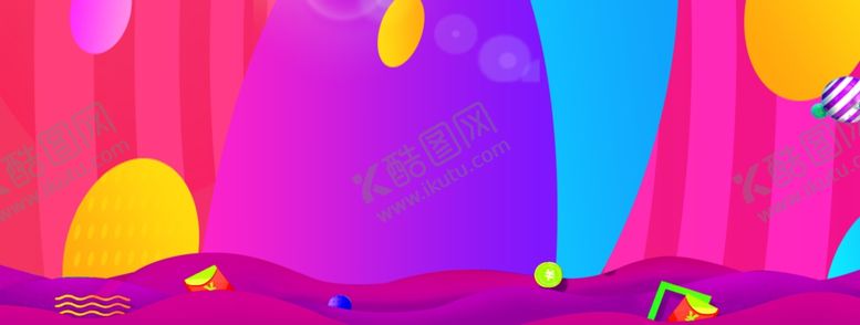 编号：16907509282341119908【酷图网】源文件下载-炫彩几何大促活动海报背景