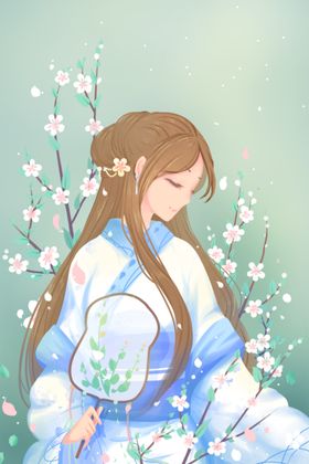复古旗袍女装图片国潮风壁纸风素材