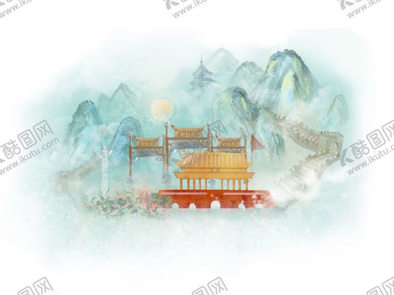 编号：97284905010124419564【酷图网】源文件下载-城市插画唯美背景海报素材