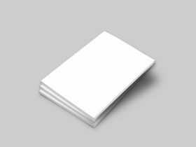 空间感背景翻开书本的样机展示