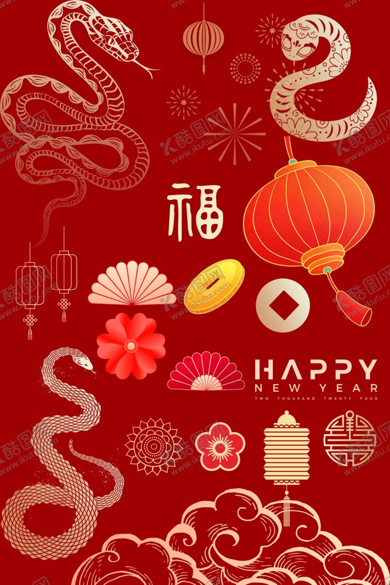 编号：28004902030113165672【酷图网】源文件下载-蛇年素材