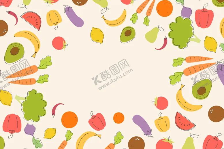 编号：48406901151233105628【酷图网】源文件下载-果蔬背景