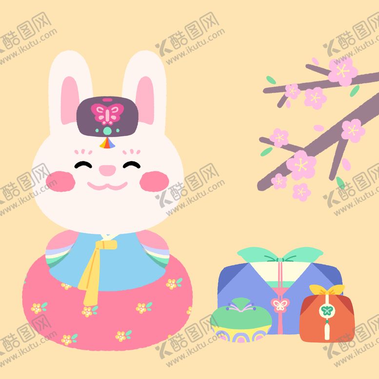 编号：93061510101126342039【酷图网】源文件下载-卡通小兔子