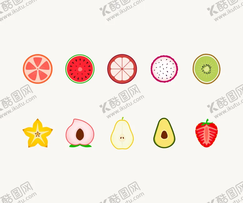 编号：62137509181905273742【酷图网】源文件下载-矢量水果素材
