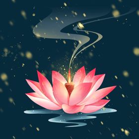 荷花水墨莲摄影莲logo莲标志