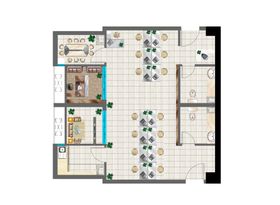 工作室办公室装潢灯光渲染