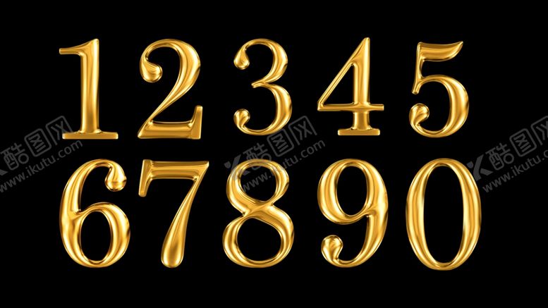 编号：29306105161427384815【酷图网】源文件下载-金属数字