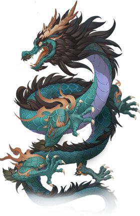 中国风金色龙元素