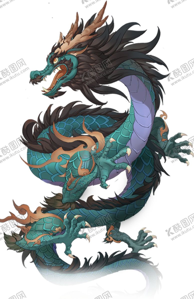 编号：69042110081948132190【酷图网】源文件下载-中国风金色龙元素