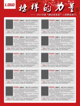优秀人员表彰海报