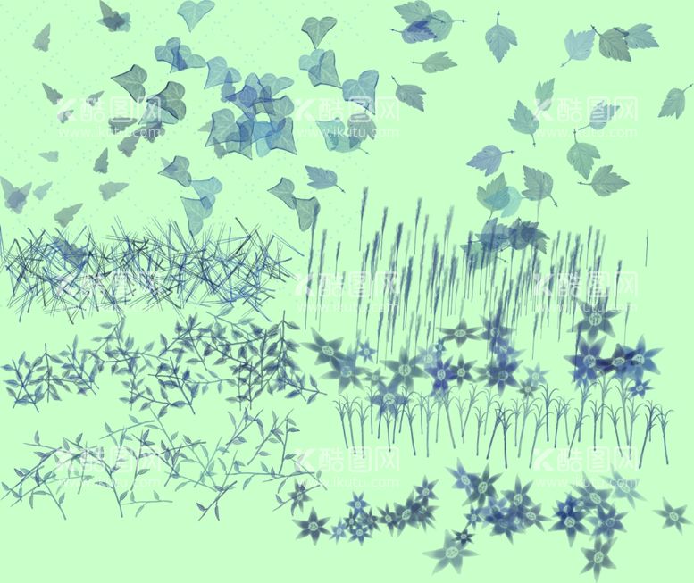 编号：11801211281428468956【酷图网】源文件下载-草丛树叶