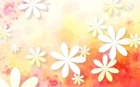 小碎花菊花背景墙
