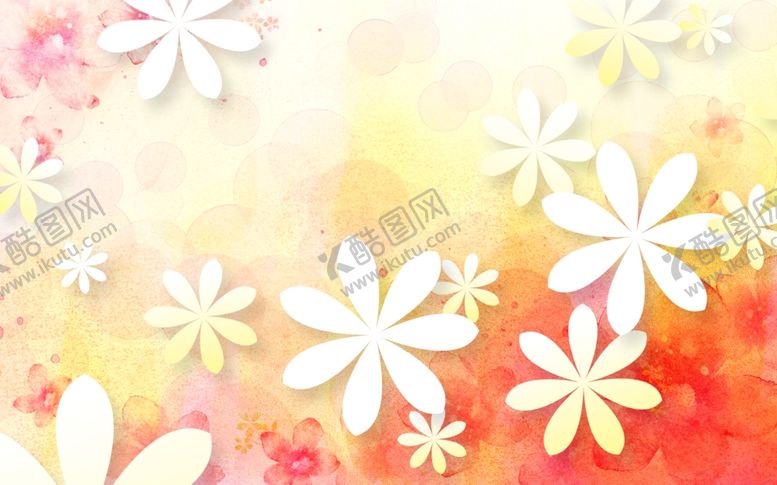 编号：18090706280229457823【酷图网】源文件下载-小碎花菊花背景墙