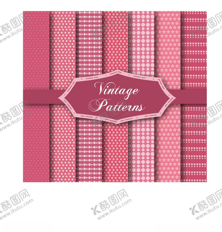 编号：43713611021651084045【酷图网】源文件下载-复古图案设计背景图案集