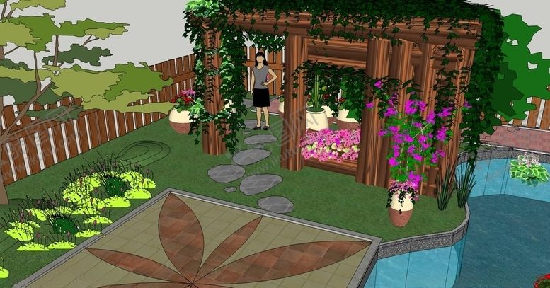 编号：69343010051820043465【酷图网】源文件下载-小庭院