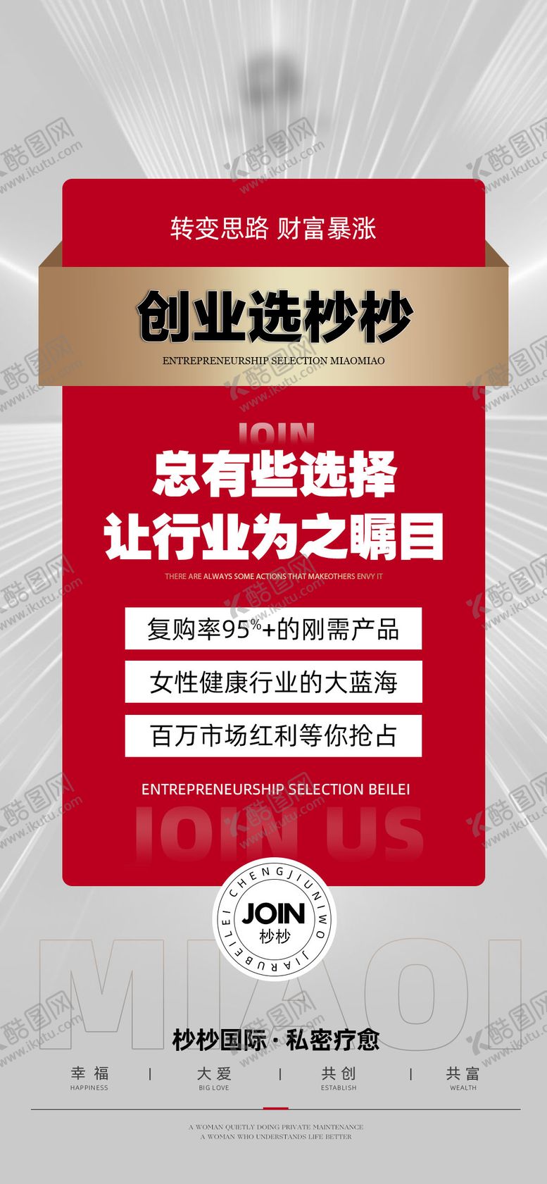 编号：84053109080301164075【酷图网】源文件下载-医美美业造势招商海报