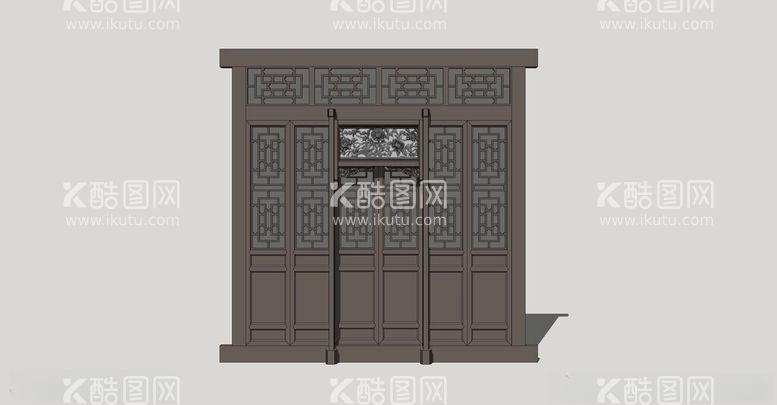 编号：30398312190031502481【酷图网】源文件下载-中式古典门窗