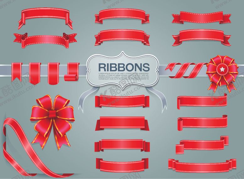 编号：23356410311443226408【酷图网】源文件下载-飘带丝带标题