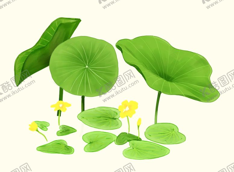 编号：64850807071800103144【酷图网】源文件下载-手绘荷叶荷花