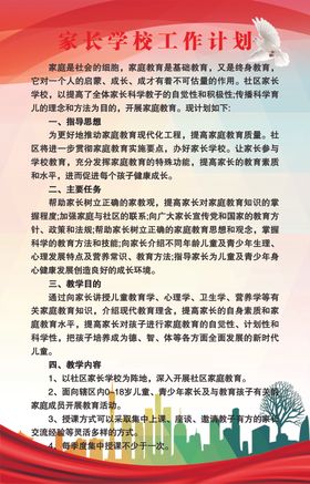 家长学校工作计划