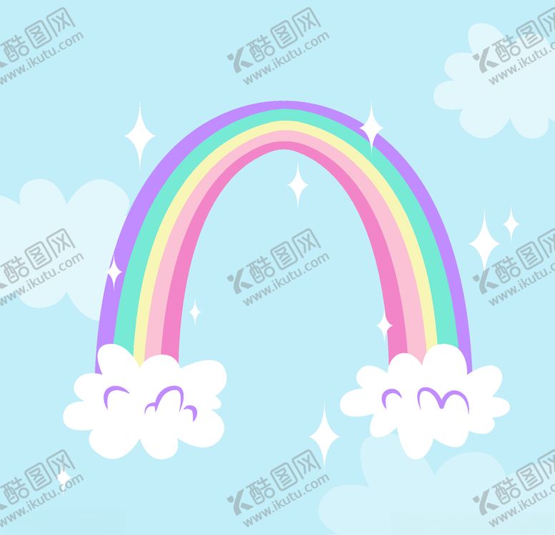 编号：84428710220213121793【酷图网】源文件下载-卡通儿童节精美彩虹桥