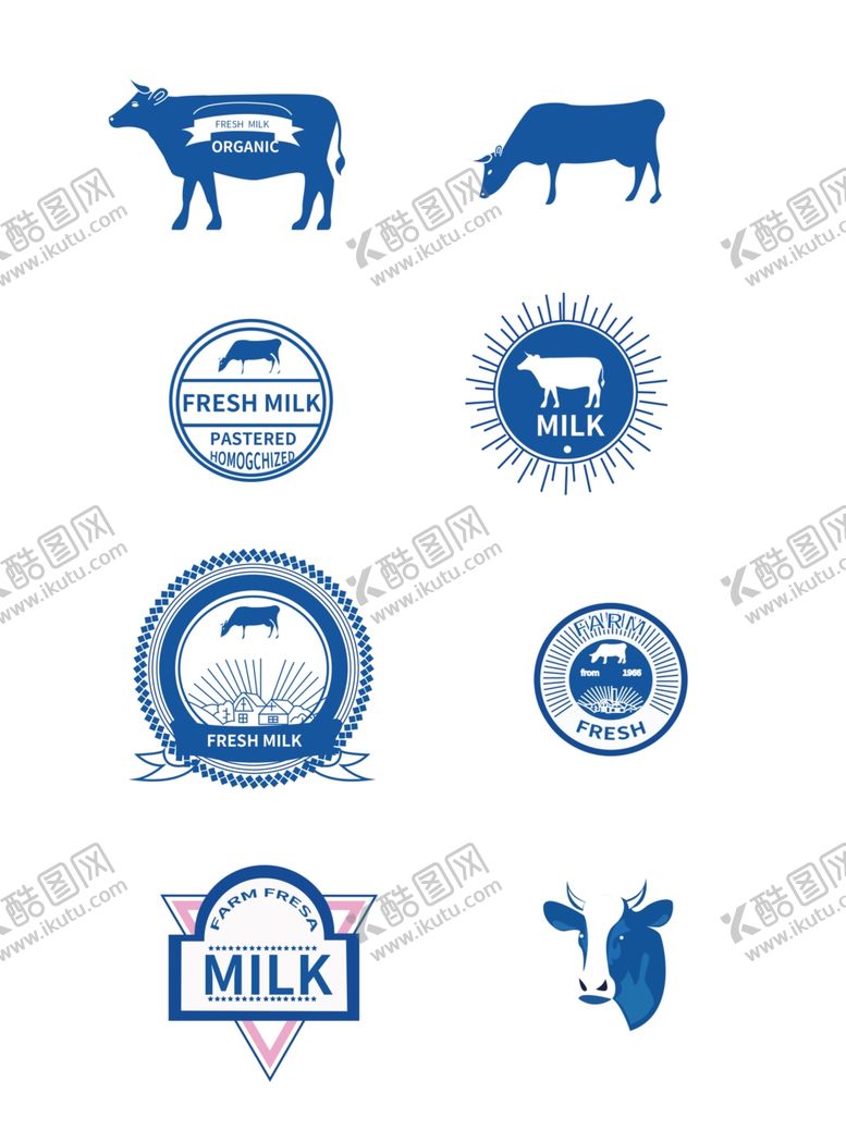编号：58179907050703214140【酷图网】源文件下载-牛奶标识