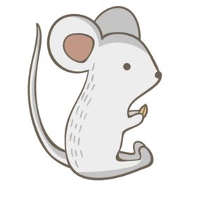 简笔绘画小老鼠